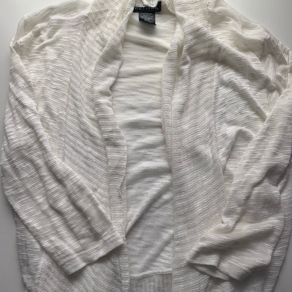 Cream Colored Flowy Soft Cardigan